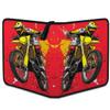 Kuquteed Yellow Motorcycle Trading Card Binder 9 Pocket 900 Cards Holder Collector Album with 50 Removable Sleeves Toys Gifts for Boys Girls Dirt Bikes Sports Game Cards view 3