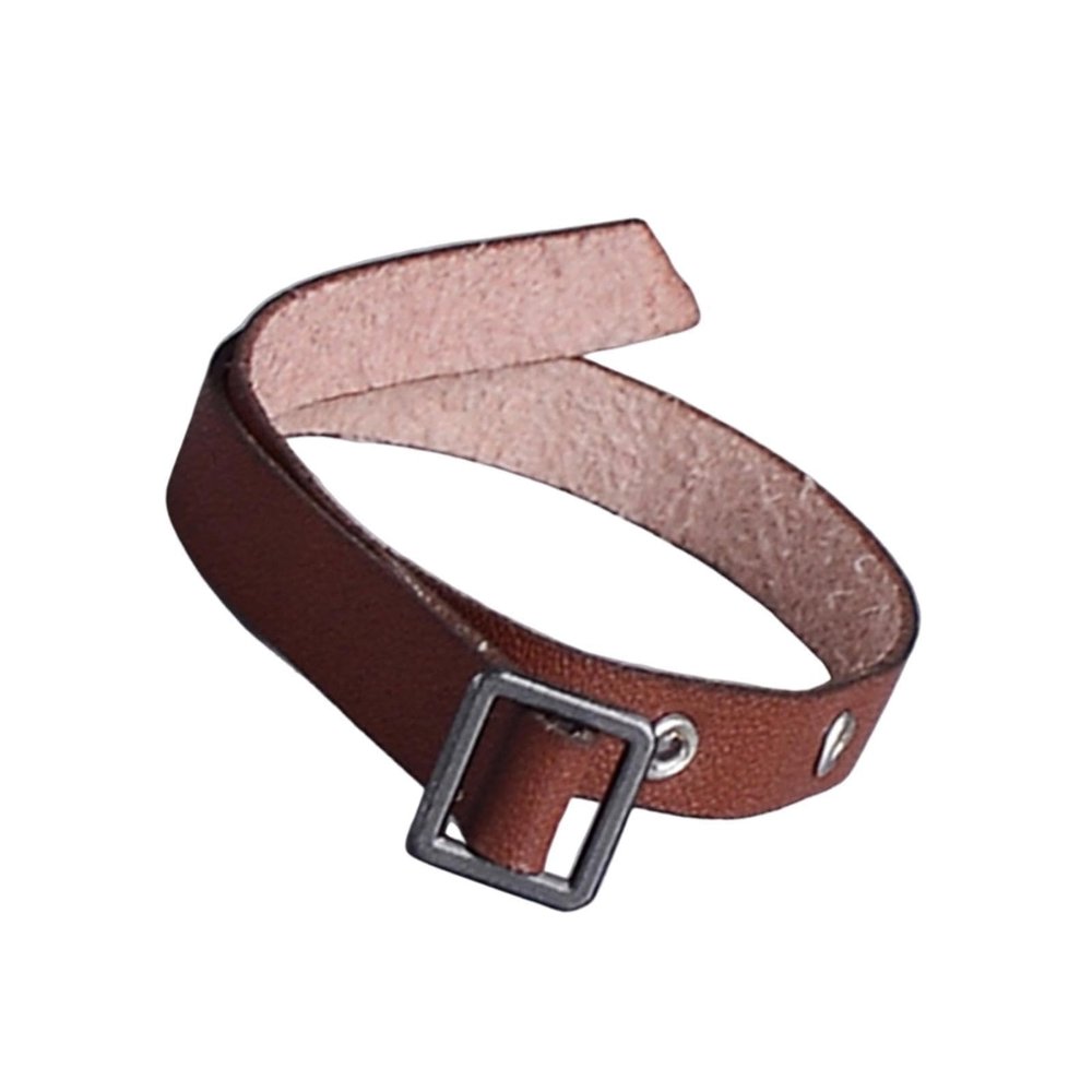 1/12 Scale Belt Dolls Clothing Accessories,Props,Party Favor,Kids Toy Dress up Action Figures Belt PU Leather for 6'' Figure, Brown