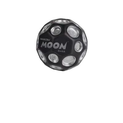 Galactic Bouncer Moon Ball - Ultra High Bounce (30m!) with Cosmic Gradient & Star Splatter - Lightweight PU Fun for All Ages (Regular 63mm or Mini 55mm) (Dark Silver(63mm))