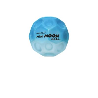 Galactic Bouncer Moon Ball - Ultra High Bounce (30m!) with Cosmic Gradient & Star Splatter - Lightweight PU Fun for All Ages (Regular 63mm or Mini 55mm) (Mini Blue(55mm))