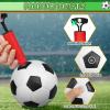 5 PCS 6 Inch Mini Soccer Ball Set with Pump, PVC Soft Toddler Soccer, Indoor Outdoor Sports Toys for Kids, Pool Beach Lawn Games, Classic Black White Training Balls, Birthday Gift for Boys Girls view 3