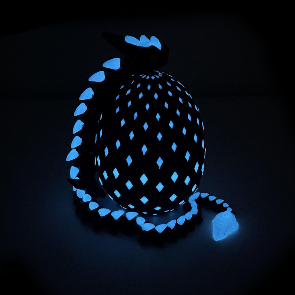 3D Printed Dragon Eggs with Dragon Inside, Mystery Crystal Dragon Easter Egg Fillers Toys, Articulated Fidget 3D Printed Animals, Surprise Gift, Easter Basket Essentials, Easter Basket Stuffers