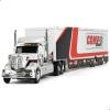 1:64 Scale InternationaI Lonestar Truck Model  Alloy Diecast Semi Trailer Tractor Head Toy, Classic Heavy Truck Trendy Stuff Cake Decorations Birthday Christmas for Grandkids Boys, Kids Adults- White view 1
