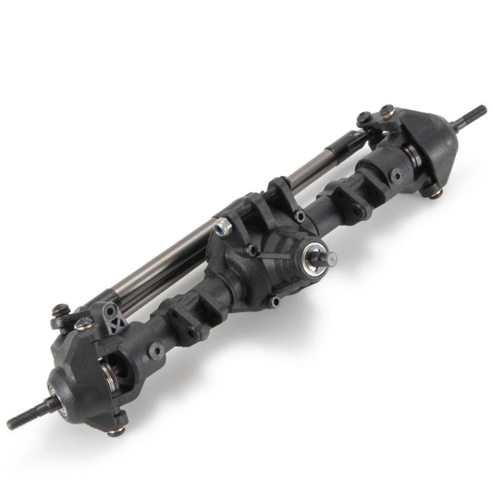 1/10 RC Crawler Car Nylon Front Rear Straight Complete Axle Upgrade Parts Compatible with II 90046 90047 90027 90028 Models(Front Axle)