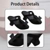1/4 BJD Doll Shoes Bowknot High Heels for 18 Inch Dolls, Black view 4