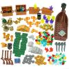 228pcs Money Treasure Bank Pirate Ships Accessories, Cash Chest Maps Dollar Jewel Gems Diamonds Gold Bar Coins Goblet Map Crystals Bill Cash Bricks Pieces Parts Sets, Friends City Building Blocks view 1