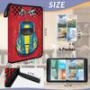 Kuquteed Race Car Trading Card Binder 4 Pocket 400 Cards Holder Collector Album with 50 Removable Sleeves Gifts for Boys Girls Checkered Flag Sports Game Cards view 2