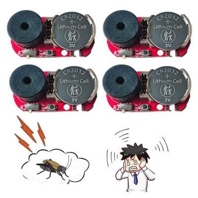 4 Pack New 20 Sounds Annoyatron Noise Maker Prank, Prank Noise Maker Hidden, Beeping Several Months, Office Pranks for Coworkers, Devices to Annoy Neighbors, Funny Office Pranks for Adults (Red)