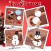 AuroTops 36 Pack Christmas Crafts for Kids,DIY Snowman Kit,Build a Snowman Kit,Funny Modeling Clay Craft Kits for Kids,Christmas Stocking Stuffers Holiday Party Decoration Gifts Bulk view 3