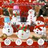 AuroTops 36 Pack Christmas Crafts for Kids,DIY Snowman Kit,Build a Snowman Kit,Funny Modeling Clay Craft Kits for Kids,Christmas Stocking Stuffers Holiday Party Decoration Gifts Bulk view 4
