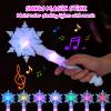 Beavorty Light Up Snowflake Wands, Glowing Led Snowflake Wand Girl Cosplay Wand with Sound for Kids Girls Princess Party Favors Costume Blue view 3