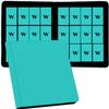 12 Pocket Card Binder, 720 Pockets PU Leather Zipper Trading Card Collection Album, Side-Loading Card Storage Folders for MTG, TCG, Game/Sport Crads (Sky Blue, 12 Pockets) view 1