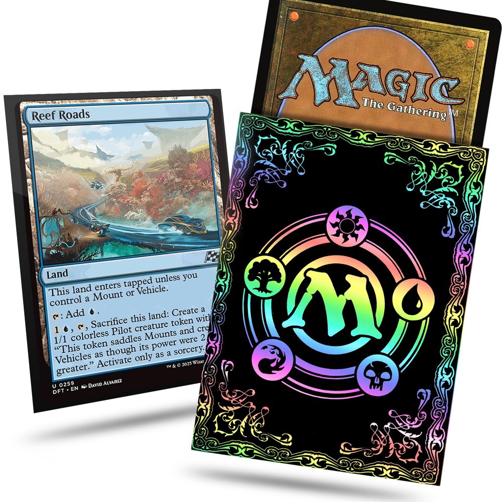 100CT MTG Card Sleeves, Textured Back Art Sleeve, MTG Sleeves Matte Back Finish, 66x92mm Card Sleeve for Baseball Cards,Trading Cards,Game Cards