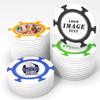 100-1000 Custom Poker Chips, Full Color Double-Sided Printing Drink Tokens with Logo/Image/Text, Personalized Drink Chips for Bar,Weddings, Events & Promotions (Green) view 1