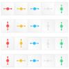 Gejoy Transparent Spinners Bulk for Classroom Clear Spinners Dry Erase Math Game with Rotating Arrow(20 Pack,Multicolor) view 1