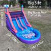 21FT(L) Commercial Grade Water Slide for Adults - Without Blower - (Doul Slide) (Heavy Duty Full PVC) (Big Water Pool), Inflatable Waterslide for Backyard, Outdoor Park,21x11x12ft view 2
