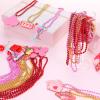 Ferreve 36 Pcs Casino Valentines Beaded Necklaces Red Pink Galentine's Day Party Favors 12 Styles Lucky in Love Bachelorette Necklaces for Vegas Poker Party Supplies Decors (Lucky in Love) view 2