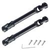 2PCS 94-119mm Universal Steel Drive Shaft  Heavy-Duty Metal RC Crawler Upgrade for 1/10 Axial SCX10, SCX10-II, Redcat D90, Gen7/Pro, RC4WD GEN8. view 1