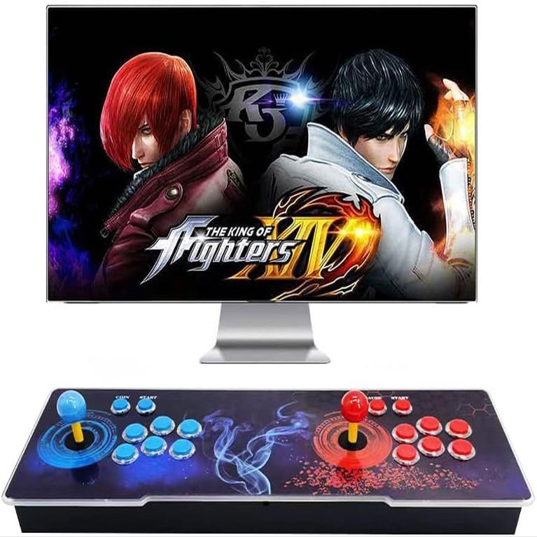 32000 Games in 1 Pandora's Box Arcade Game Console, 3D Pandora Box Support PC & Projector & TV, 2-4 Players, 1280X720 Full HD, 3D, Search/Hide/Save/Load/Pause Games, Favorite List