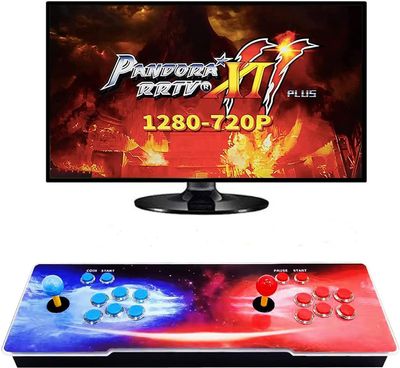 36800 Games in 1 Download Function 3D Pandora's Box, 3D Arcade Game Console Support Download Add Extra Games, 3D, 1280x720 Full HD, Search/ Save/Pause Game, 4 Players Online