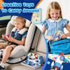 36 PCS Mini Magnetic Tiles Travel Set with Portable Iron Storage Box, STEM Learning Magnetic Building Blocks with LED Light-Up Glow in The Dark, Montessori Sensory Toys Gifts for Toddler, Boys & Girls view 4