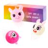 PlayZap Bouncy Balls 3" Large Size with Cute Plushies - Easter Basket Stuffers for Toddler Sensory Toys BPA-Free Safe Toys Gifts for Kids Boys Girls 1-3 3-5 5-8 view 1