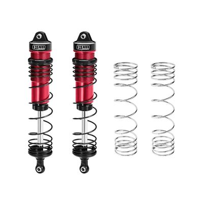 GPM 6061-T6 Alloy Progressive Spring Front Shock 132Mm For 1/8 Mojave 4X4 4S Blx Desert Truck Rtr-Ara4404 (Red)