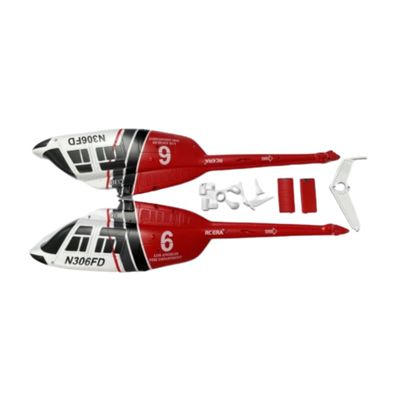 ConsoleXpress Accessories for RC ERA C138 1/33 Scale Bell 206 Helicopter, Replacement Parts (Fuselage(Red))