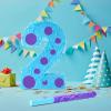 Arrowbash Monster Number Two Pinata with Stick Blindfold Confetti Monster Themed Piata 16 x 11 x 3 in Fillable Hanging Decoration for 2nd Birthday Party Supplies and Decorations view 2
