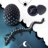 critigulf Glow-in-The-Dark 3D Printed Dragon Egg 11.5 inch Extra Nightlight Toy with Rainbow Aqua Lava and Golden. view 3