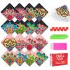 16 PC Diamond Art Corner Bookmarks Leather Bookmark Kit for Adults, Paint by Dots Bead Mothers Day Gifts for Mom, DIY Gem Dotz Craft Kit for Women, Ladies Night Party Mandala Bulk Flower view 1