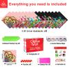 16 PC Diamond Art Corner Bookmarks Leather Bookmark Kit for Adults, Paint by Dots Bead Mothers Day Gifts for Mom, DIY Gem Dotz Craft Kit for Women, Ladies Night Party Mandala Bulk Flower view 4