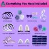 PURPLE LADYBUG Headband Making Kit for Girls - Gifts for Girls 6-8-12 Years Old, Birthday Gift, Fun DIY Craft Kit for Ages 6-12 with 6 Headbands, Colorful Yarns, Ribbons, & Hair Clips view 3