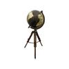 Black Antique Finish 8 Inch Dia. World Globe With Nautical Wooden Tripod Decor World Map decor view 2