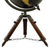 Black Antique Finish 8 Inch Dia. World Globe With Nautical Wooden Tripod Decor World Map decor view 3
