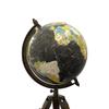 Black Antique Finish 8 Inch Dia. World Globe With Nautical Wooden Tripod Decor World Map decor view 4