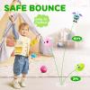 PlayZap Bouncy Balls 3" Large Size with Cute Plushies - Sensory Toys BPA-Free Safe Toddler Toys Kids Games - Valentines Day Gifts for Kids Boys Girls 1-3 3-5 5-8 view 3