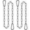 2Pcs 65" (5.4 ft) Stainless Steel Swing Chain 1000 LBs Capacity Porch Swing Chains with Hooks Hanging Chair Chains for Hammock Chairs, Swingset, Punching Bags, Egg Chairs, for Indoor and Outdoor view 1