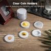 100-Pack Clear Coin Capsules With Adjustable Foam Gaskets & Storage Box, Acrylic Coin Display For 0.66'' To 1.81'' Coins view 2