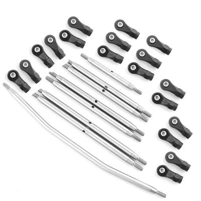 RC Repair Parts Compatible with Axial RBX10 for Ryft 1/10 Remote Control Car Steel Link Rod Steering Rods End Ball Head Replacement Upgrade Parts