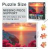 Puzzles for Adults 1000 Pieces, Aegean Sea Jigsaw Puzzles, Bougainvillea Adult Puzzle for Adults, Educational Fun Games or Toys for Elders Friends 20X27 INCH view 3
