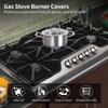 8 Pcs Gas Stove Protector Kit, Reusable Non-Stick Covers With Notch Covers And Cleaning Brushes view 2