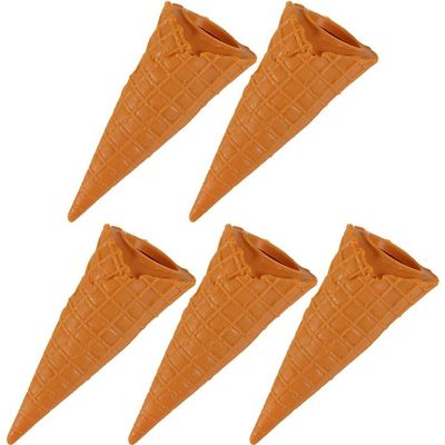 hzzsbu 5 Pcs Simulated Ice Cream Artificial Ice Cream Cone Fake Food Model for Home Kitchen Cabinet Showcase Shops Display Props Party Decoration