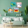 TOSTOG 4 Pack Paint by Number for Kids with Wooden Frame, DIY Cute Sea Animals Paint by Numbers for Kids Ages 4-8, Acrylic Oil Painting Kits Easy Paint by Number for Gift Home Wall Decor 8in X 8in view 4