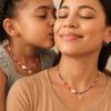 BodyJ4You 2PC Choker Initial Necklace for Kids - Letter K Pendant Heart Charm Goldtone Y2K Boho Beaded Collar - Personalized Gift Teen Girl Jewelry Children Jewelry - Beach Vacation Summer Accessories view 2