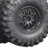 4pcs Rubber Tires & for SCX10 90046 Model Buggy Black view 3