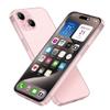 Dummy Fake Phone Model, Looks Like The Real Phone Dummy Compatible with Phone 15, Prank Stuff Decoy Pear Non-Working Toy Phone 15 for Kids Pink (Rainbow Front) view 1