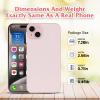Dummy Fake Phone Model, Looks Like The Real Phone Dummy Compatible with Phone 15, Prank Stuff Decoy Pear Non-Working Toy Phone 15 for Kids Pink (Rainbow Front) view 2