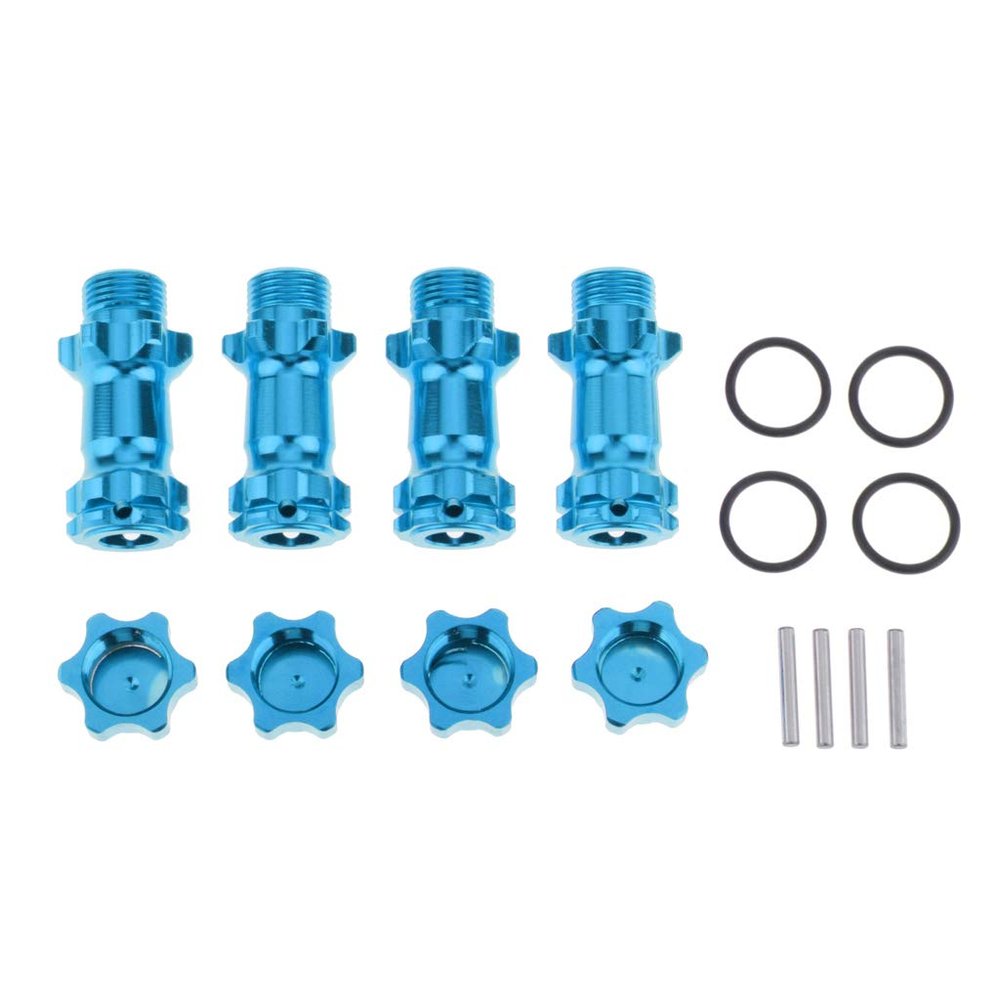94087 1/8 Car 17mm Hub 30mm Extension Adapter Combiner, Blue