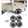 1/10 Scale Crawler Wheel Rim & Tires - 4, Black view 3